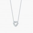 Roberto Coin 18K White Gold Tiny Treasures Reversable Heart Pendant