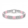 Lagos Pink Ceramic Caviar Beaded Bracelet