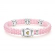 Lagos Pink  Three Station Diamond Caviar Bracelet