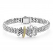 Lagos Caviar Lux Five Ring Diamond Caviar Bracelet