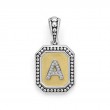 Lagos Signature Caviar Octagon Diamond A Initial Charm