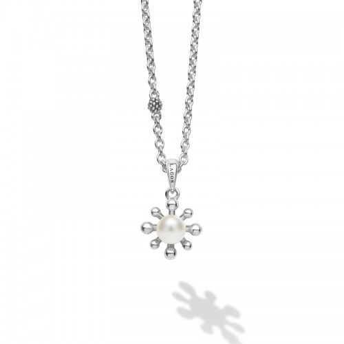 Lagos Luna Fleur Pearl Pendant Necklace