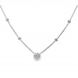 Norman Silverman Bezel Set Pendant On Diamonds By The Yard Chain