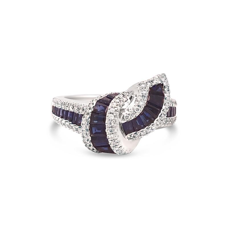 Kwiat  Wide Eternity Wedding Ring with Mixed Shape Diamonds in Platinum -  Kwiat