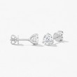 Three-Prong Diamond Stud Earrings