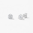 Three-Prong Diamond Stud Earrings