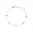 Roberto Coin Love By The Inch 5 Station Flower Bracelet