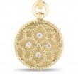 Roberto Coin 18K Yellow Gold Venetian Princess Small Diamond Medallion Pendant