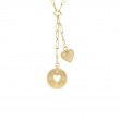 Roberto Coin 18K Yellow Gold Venetian Princess Double Heart Necklace