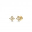 Roberto Coin 18K Yellow Gold Princess Flower Shaped Stud Earrings