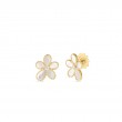 Roberto Coin 18K Yellow Gold Princess Medium Flower Stud Earrings