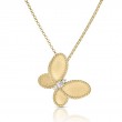 Roberto Coin 18K Yellow Gold Jasmine Butterfly Pendant