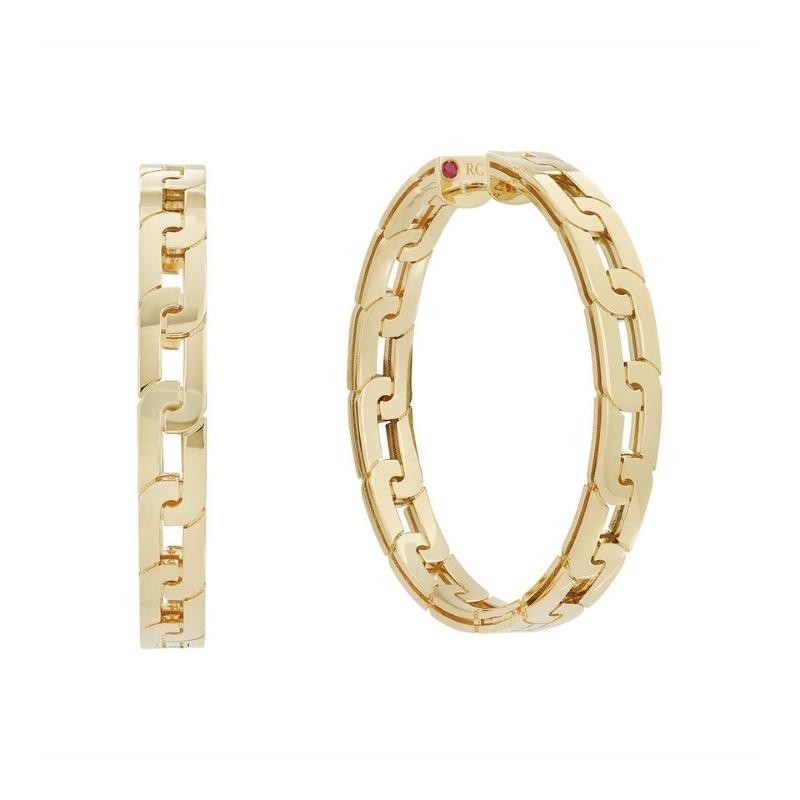 Roberto Coin 18k Yellow Gold Navarra Collection Hoop Earrings 8883244ayer0