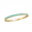 Roberto Coin 18K Yellow Gold Mosaic Turquoise Bangle Bracelet