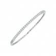 Fallon B. 18K White Gold Diamond Half Way Bangle