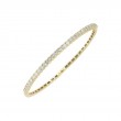 Fallon B. 18K Yellow Gold Diamond Half Way Bangle