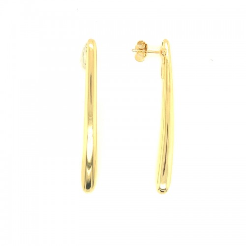 Lisa Nik 18k yellow gold Golden Dreams bar drop earrings