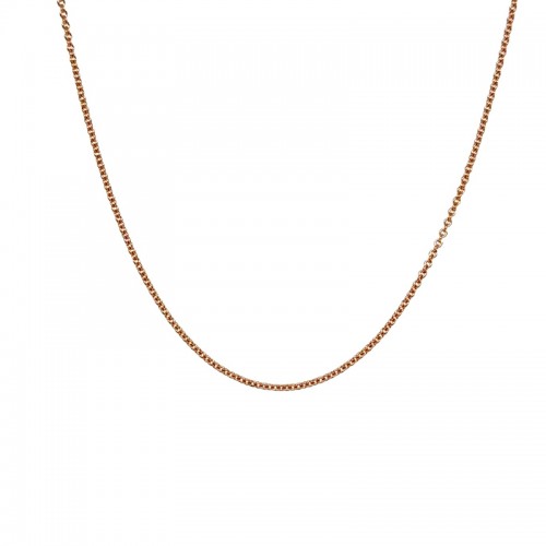 Lisa Nik 18k rose gold large cable chain with lobster clasp, 18