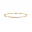 Lisa Nik Sparkle 3-Prong Line Bracelet In 18K Rose Gold With Round Diamonds Weighing 3.01 Carats Total Weight