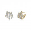 Kwiat Lyric Five-Row Huggie Earrings