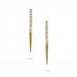 18K Yellow Gold Diamond Earrings