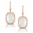 18K Rose Gold Diamond Earrings