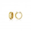 Penny Preville 18K Yellow Gold Two Row Hoop Earrings