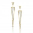 18K Yellow Gold Diamond Earrings