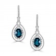 18K White Gold Diamond Earrings