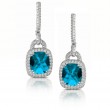 18K White Gold Diamond Earrings