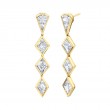 Norman Silverman Bezel Set Drop Earrings