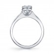 Bachendorf's Platinum Pear Shape Diamond Solitaire Ring