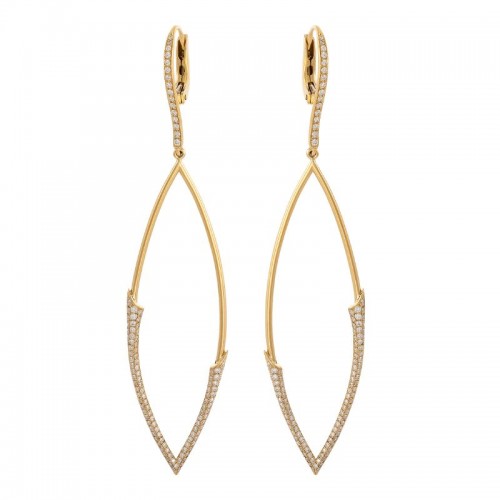 Etho Maria Yellow Gold & Diamond Earrings