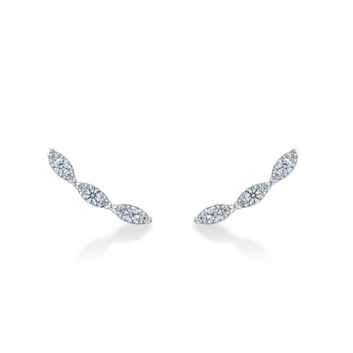 Aerial Marquise Ear Climbers