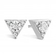 Triplicity Triangle Diamond Stud Earrings