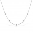 Off-Set Five Bezel Necklace