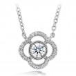 Signature Petal Bezel Diamond Pendant