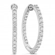 Classic Inside-Out Medium Diamond Hoop Earrings