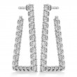 Signature Open Triangle Medium Diamond Hoop Earrings