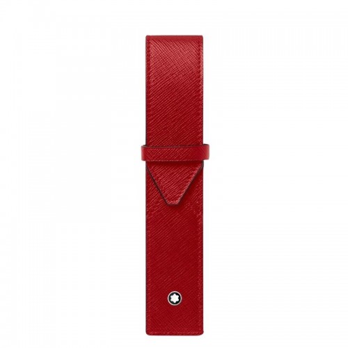 Montblanc Sartotial 1-Pen Pouch, Red Full Grain Leather