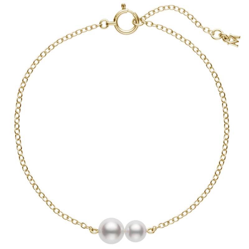 Mikimoto Pearl Necklace with Yellow Gold Clasp