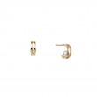 Mikimoto 18K Yellow Gold Akoya Cultured Pearl Hoop Earrings