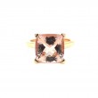 Lisa Nik Rocks Ring In 18K Rose Gold With 11Mm Morganite Weighing 5.25 Carats Weight