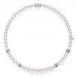 Mikimoto 18K White Gold Ocean Graduated Pearl Strand Necklace