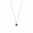 Mikimoto 18K White Gold Rhodium Plated 11Mm/A+ Black South Sea Pearl Pendant Necklace