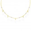 Mikimoto 18K Yellow Gold Pearl Station Necklace