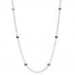 Mikimoto 18K White Gold M Code Black South Sea Cultured Pearl Necklace