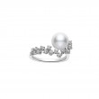 Mikimoto 18K White Gold Classic Akoya Cultured Pearl Ring