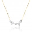 Phillips House One Of One 18K Yellow Gold And Platinum Pendant Necklace