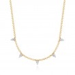 Phillips House One Of One 18K Yellow Gold Pear Diamond Cuddle Station Necklace